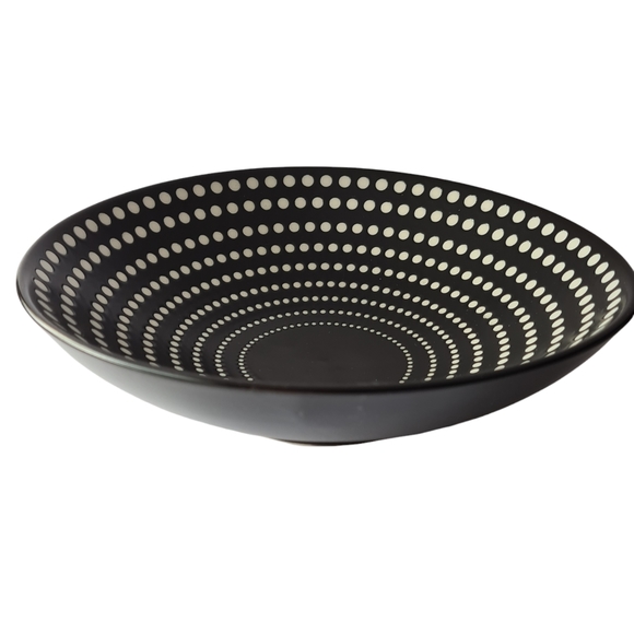 Table Passion Galaxy Grey Geometric Patterned Decorative Serving Bowl - Picture 5 of 6